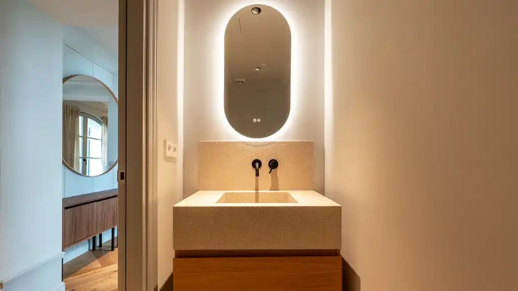 Badezimmer von Einfamilien-Reihenhaus zum Verkauf in  Palma de Mallorca mit Klimaanlage, Heizung und Terrasse