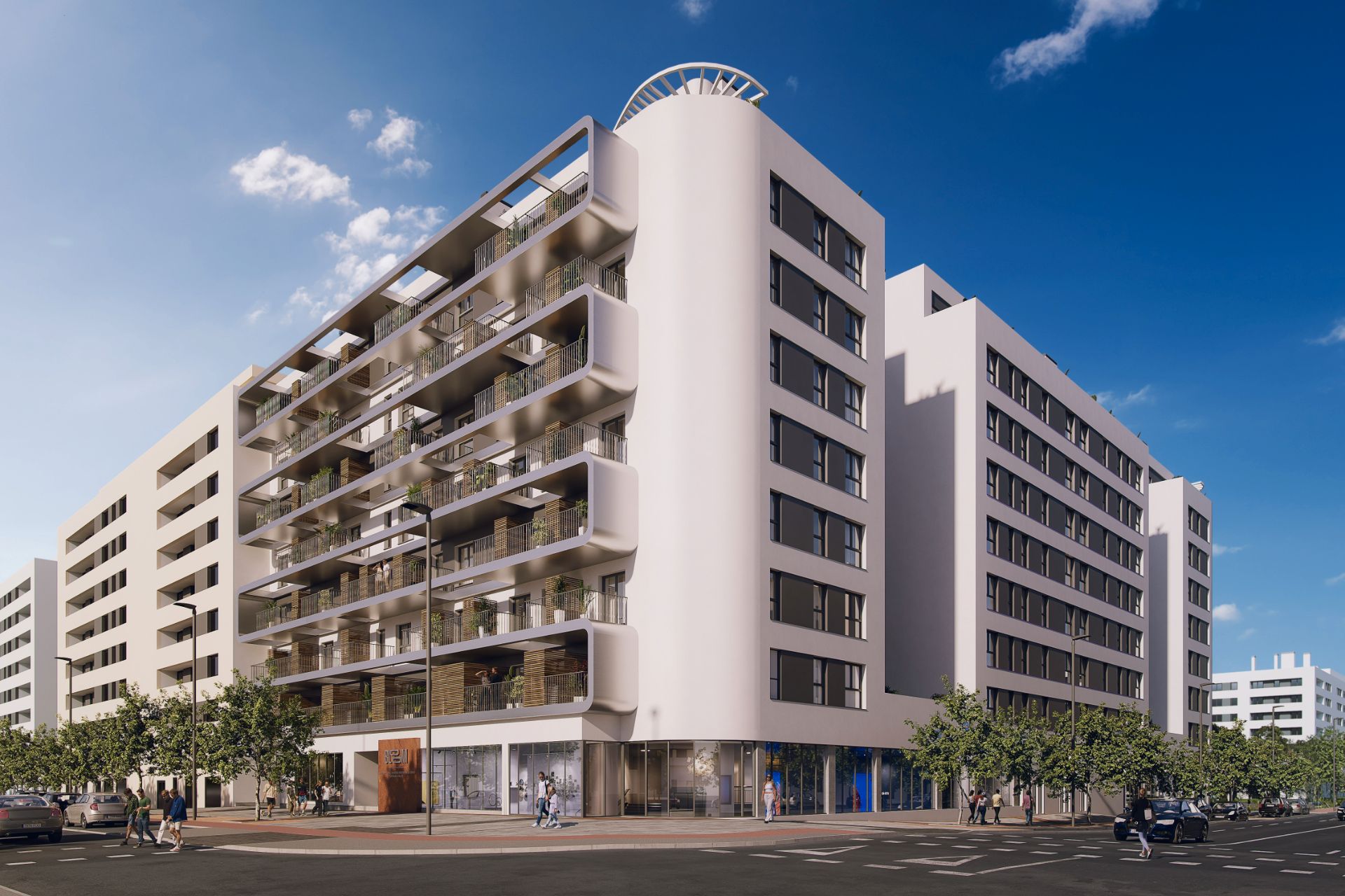 Exterior view of Flat for sale in  Madrid Capital  with Storage room and Community pool