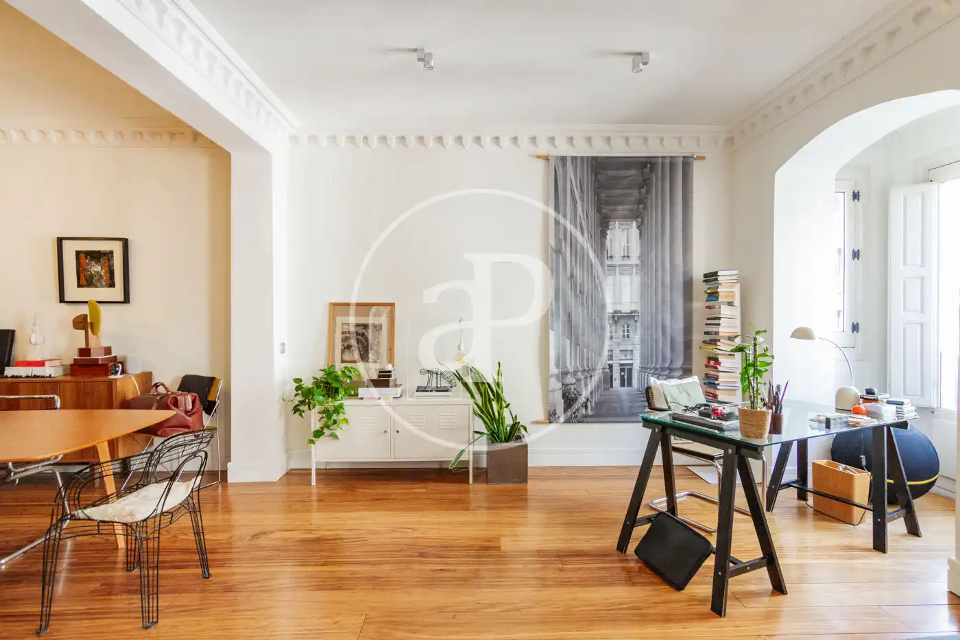 Wohnzimmer von Wohnung zum Verkauf in Madrid mit Klimaanlage, Heizung und Balkon