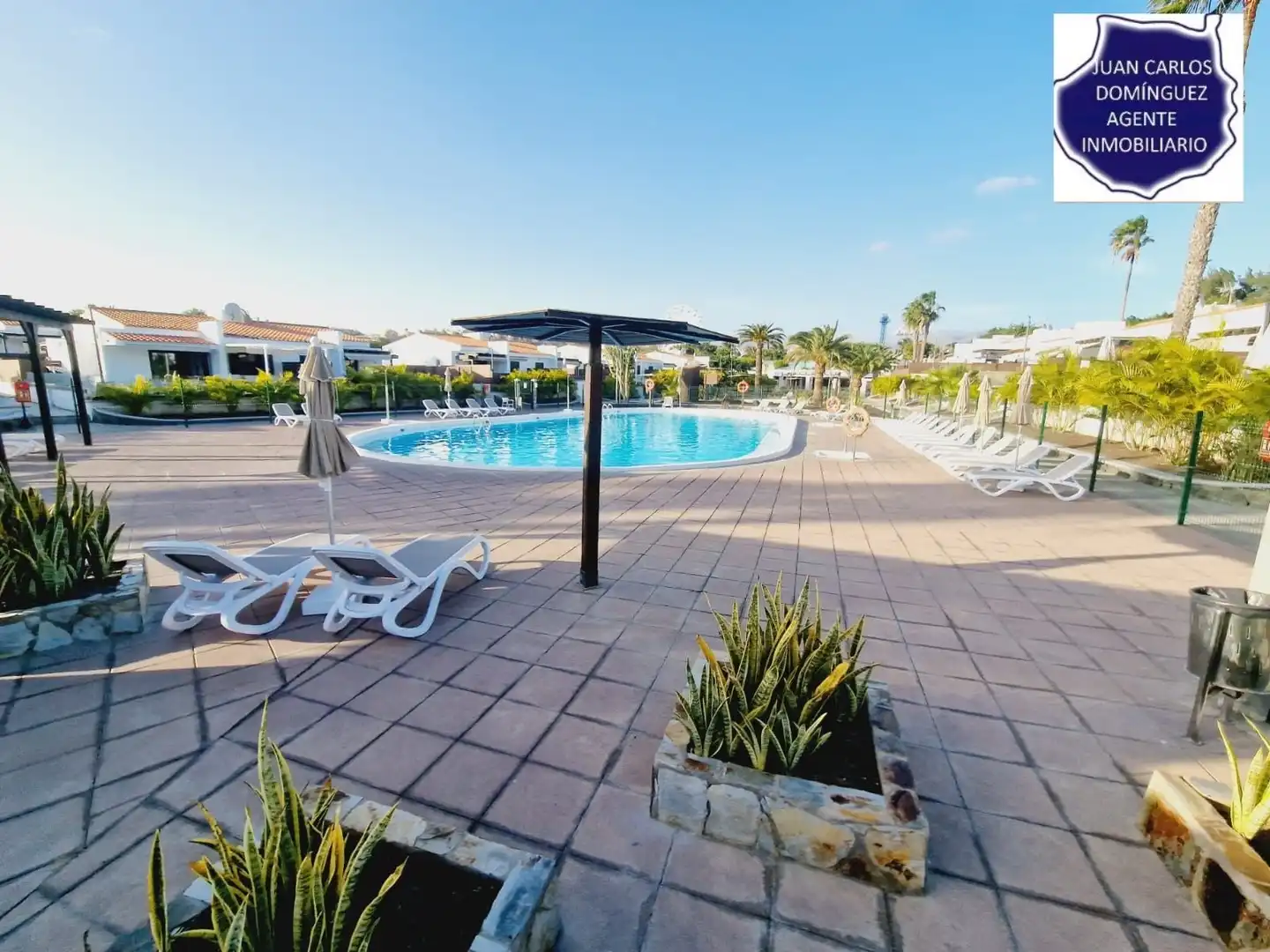 Schwimmbecken von Haus oder Chalet zur Miete in San Bartolomé de Tirajana mit Privatgarten, Terrasse und Möbliert
