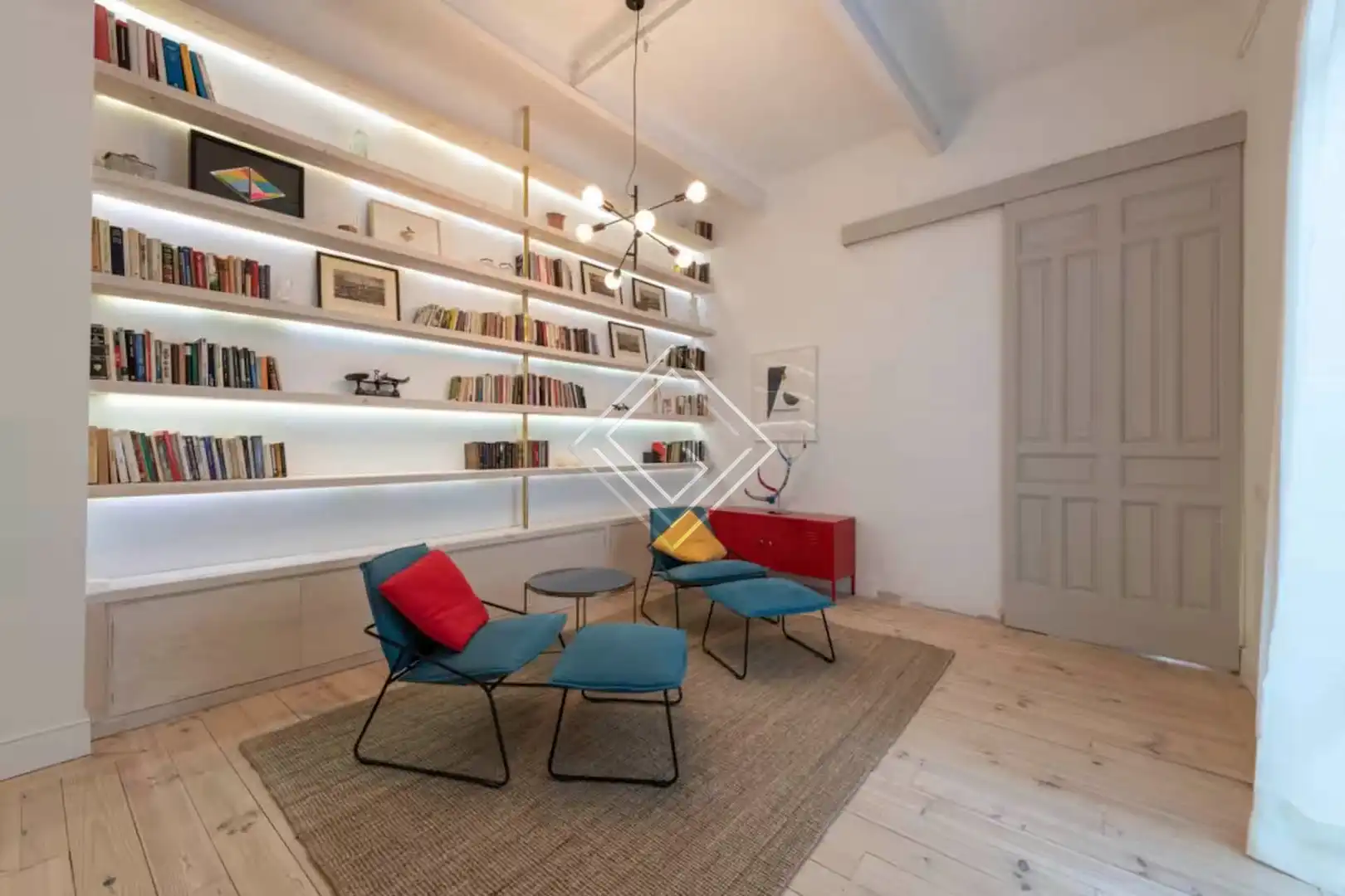 Wohnzimmer von Wohnung zur Miete in Centro