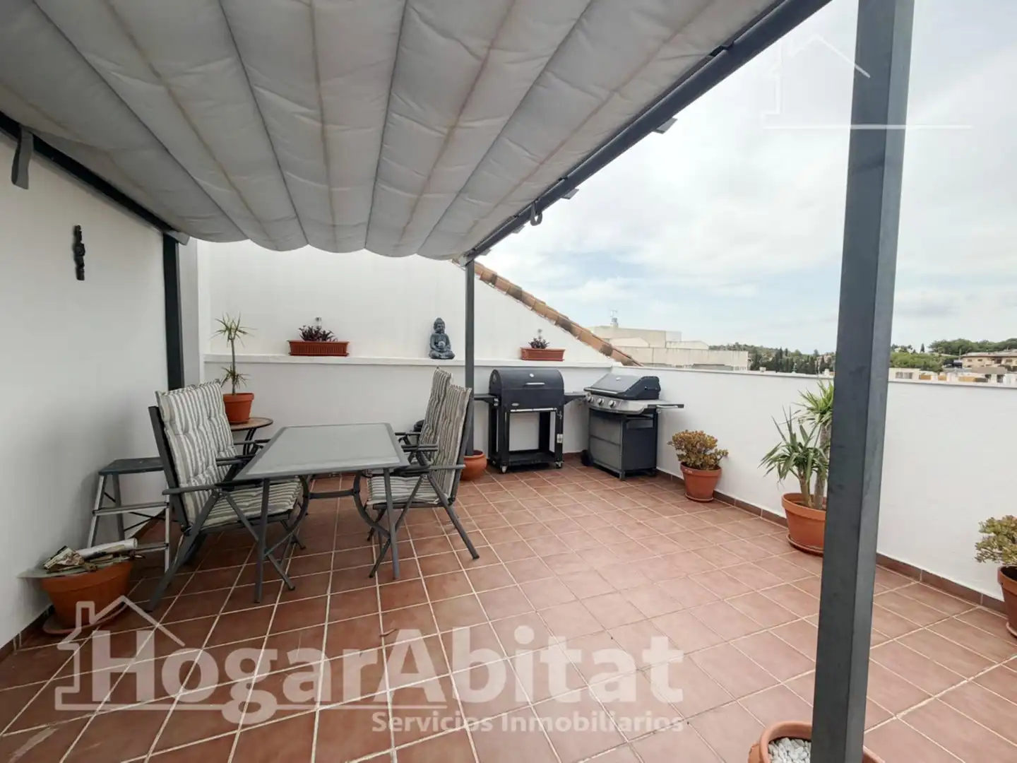 Terrasse von Dachboden zum Verkauf in Vilamarxant mit Klimaanlage und Terrasse