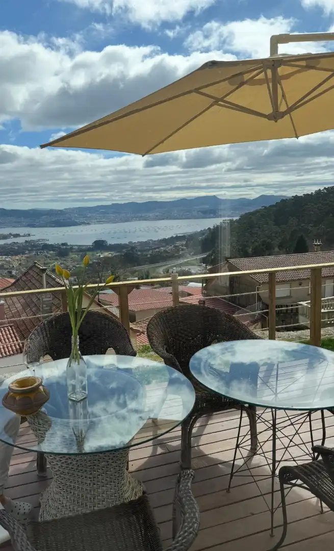 Terraza de Casa o chalet de alquiler en Moaña con Aire acondicionado, Calefacción y Jardín privado