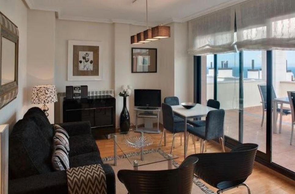 Living room of Attic for sale in Gozón  with Heating, Parquet flooring and Terrace