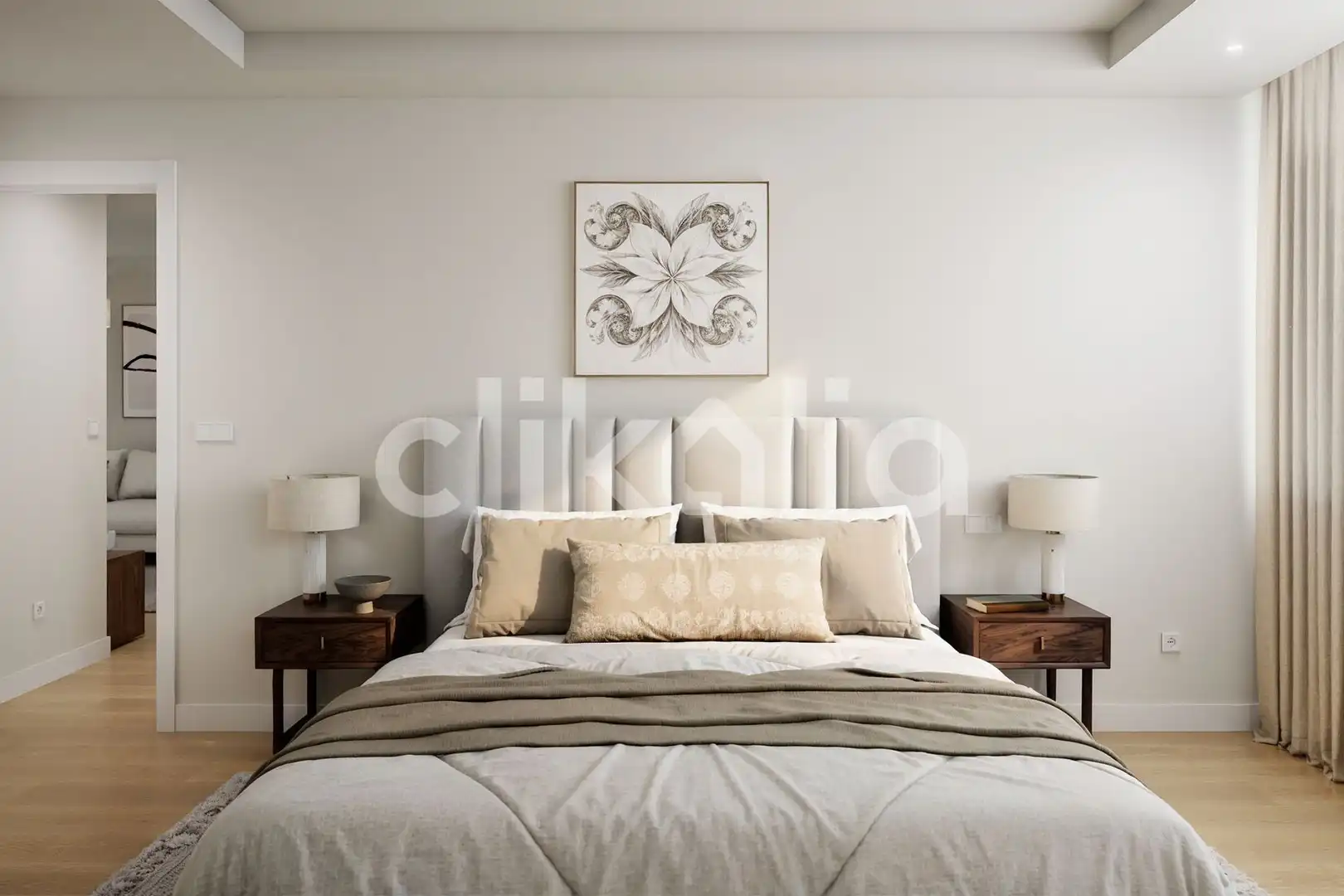 Bedroom of Flat for sale in Madrid  with Air Conditioner and Heating