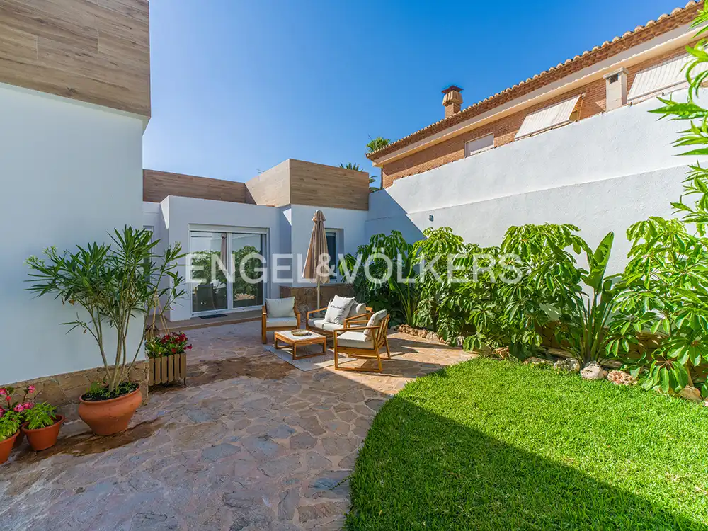 Terraza de Casa o chalet en venta en Sant Joan d'Alacant con Aire acondicionado, Calefacción y Jardín privado