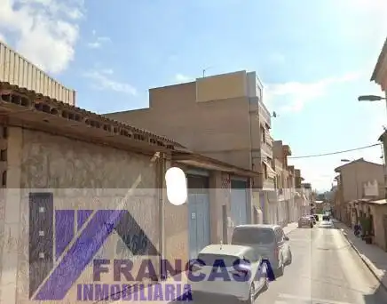 Vista exterior de Nave industrial en venta en Murcia