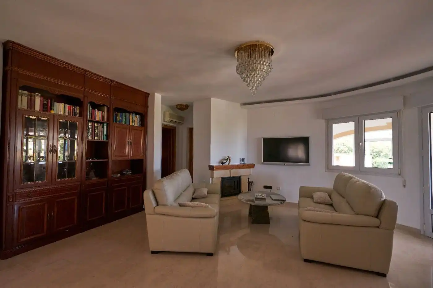 Sala de estar de Casa o chalet de alquiler en Dénia con Aire acondicionado, Jardín privado y Terraza