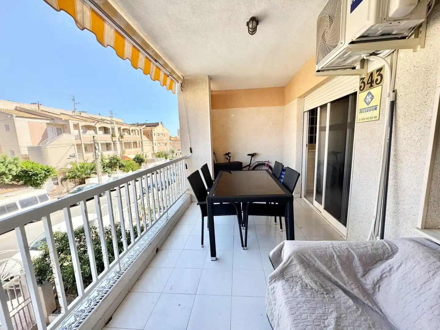 Terrace of Flat for rent in Torrevieja  with Air Conditioner, Heating and Swimming Pool