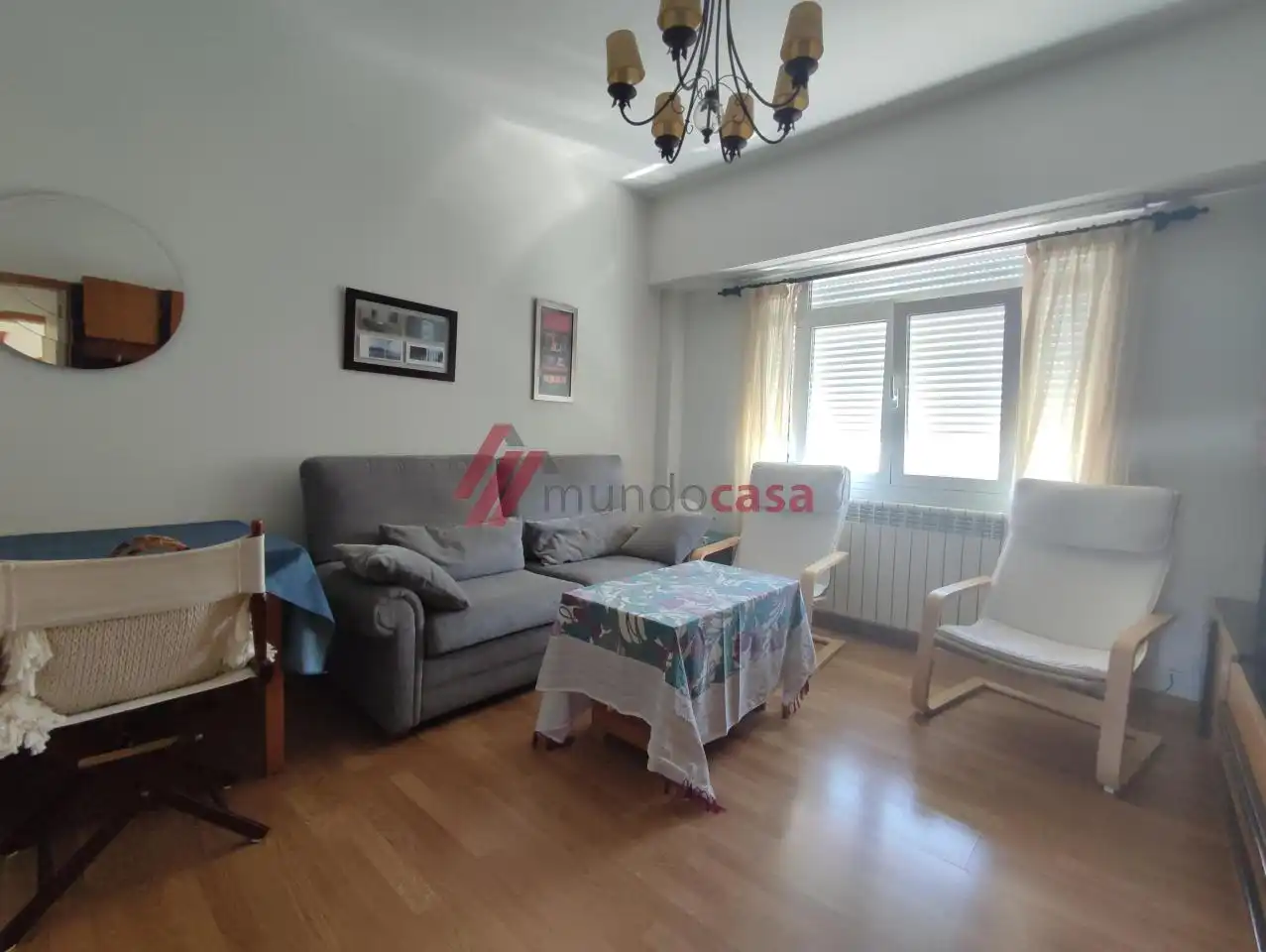 Sala de estar de Piso de alquiler en Ferrol con Calefacción, Parquet y Amueblado