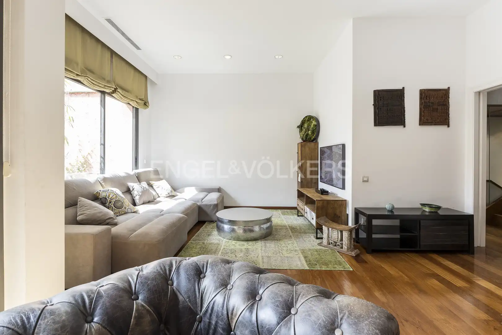 Living room of Houses for rent in Barcelona  with Air Conditioner, Heating and Private garden