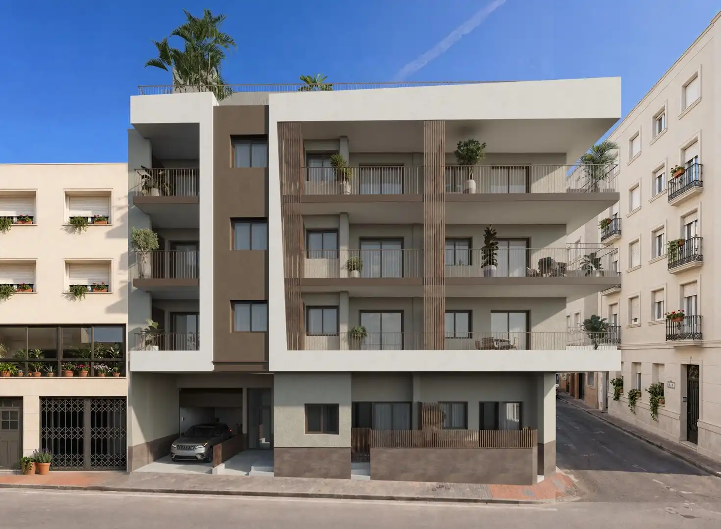 Vista exterior de Planta baja en venta en Santa Pola con Calefacción, Jardín privado y Terraza