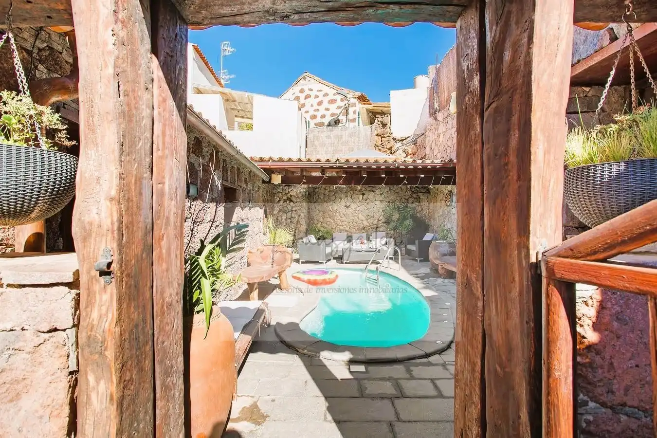 Vista exterior de Finca rústica en venta en Tejeda con Aire acondicionado y Piscina