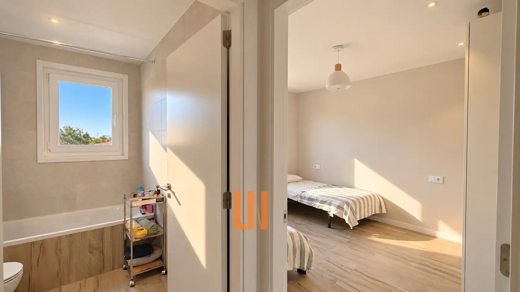 Schlafzimmer von Haus oder Chalet zum Verkauf in Oleiros mit Klimaanlage, Heizung und Privatgarten
