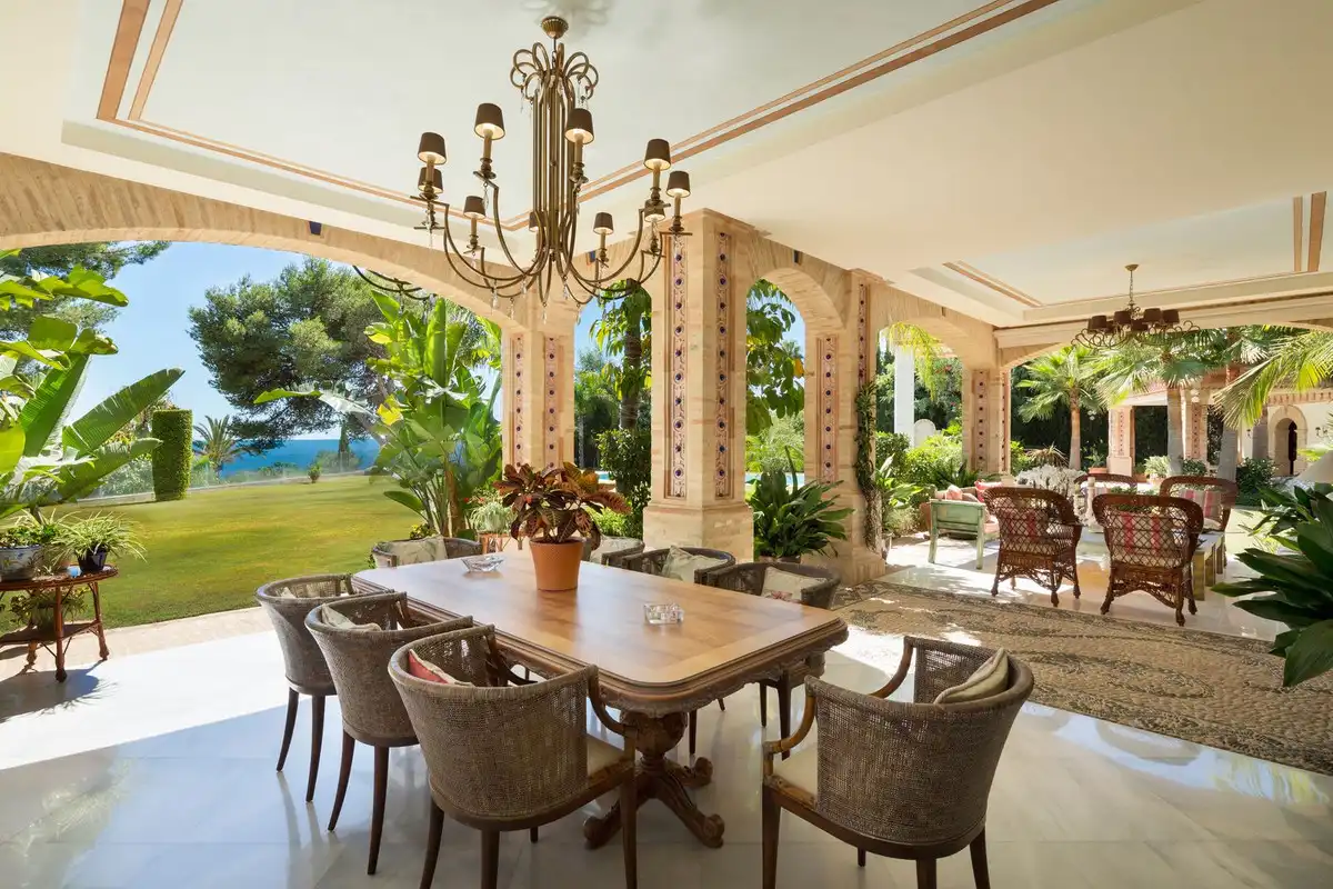 Dining room of Houses for sale in Marbella  with Air Conditioner, Private garden and Terrace