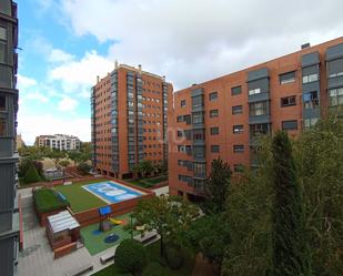 Exterior view of Flat for sale in  Madrid Capital  with Swimming Pool