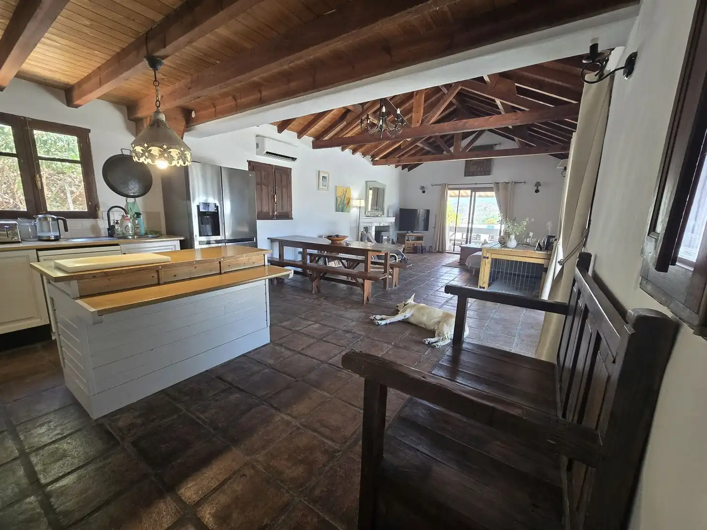 Kitchen of Houses for sale in Monda  with Air Conditioner, Terrace and Swimming Pool