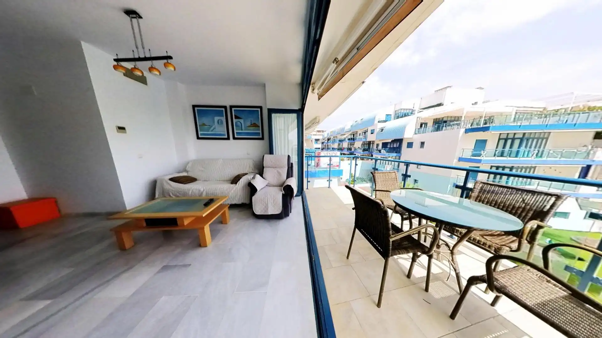Terrasse von Wohnung zum Verkauf in Gualchos mit Klimaanlage, Heizung und Terrasse