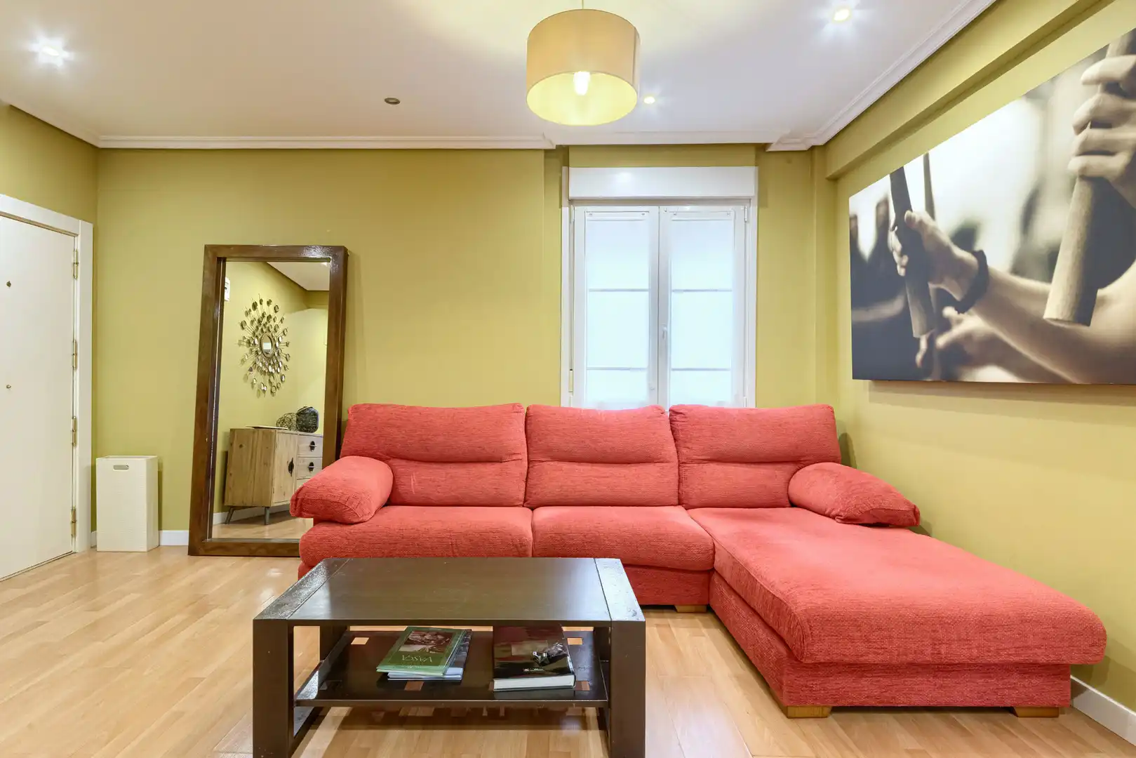 Sala de estar de Piso de alquiler en Bilbao  con Calefacción, Amueblado y Horno