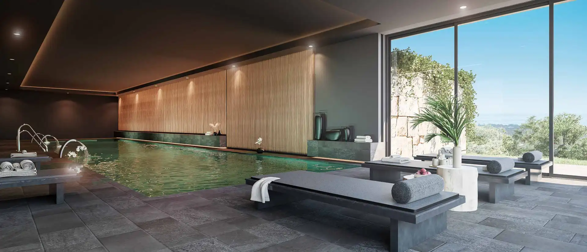 Piscina de Casa o xalet en venda en Benahavís amb Aire condicionat, Jardí privat i Terrassa