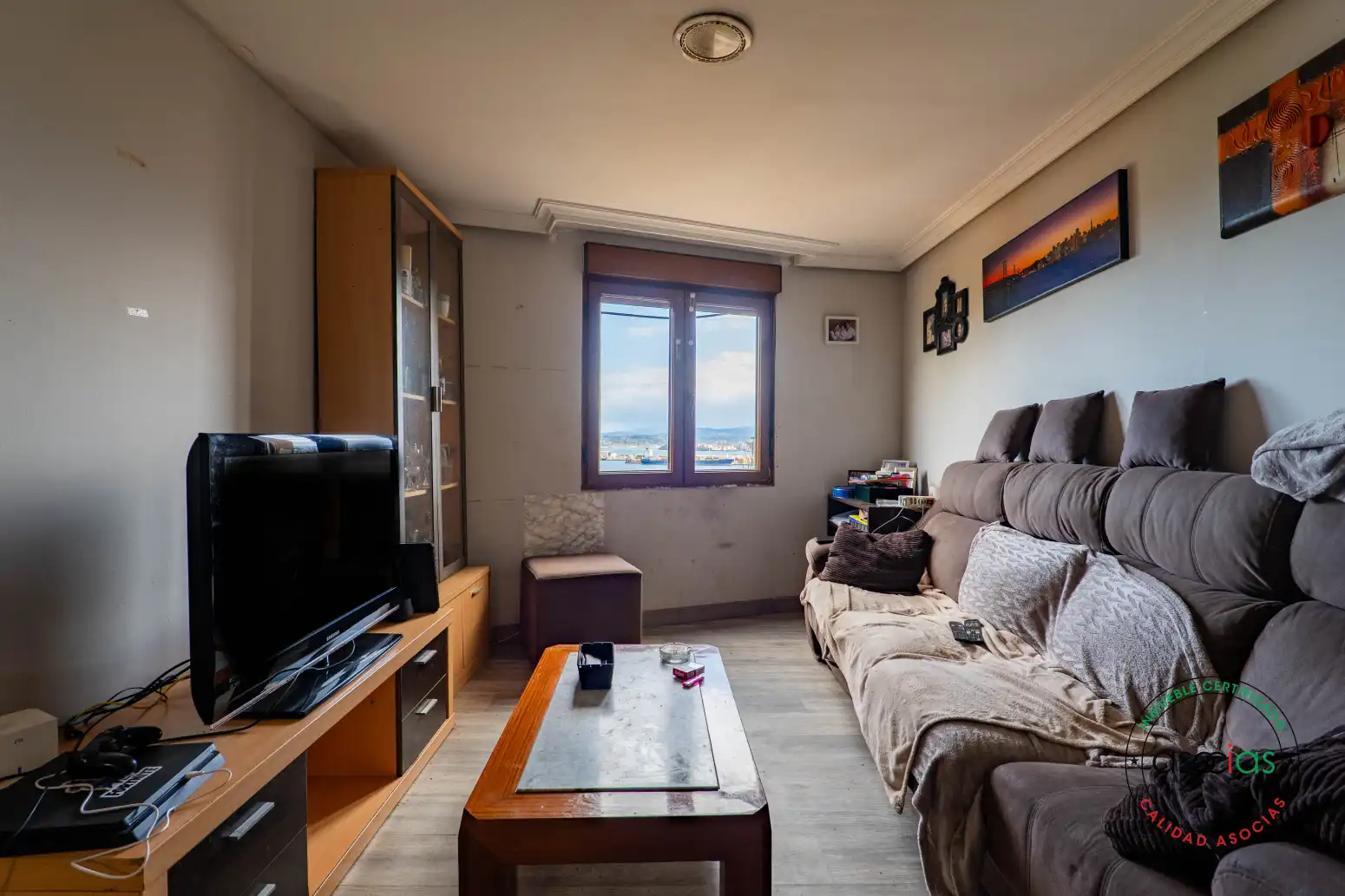 Sala de estar de Casa adosada en venta en Gijón  con Calefacción, Terraza y Trastero
