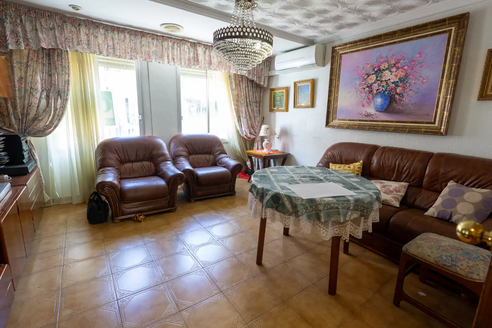 Sala de estar de Piso en venta en Ibi con Trastero y Amueblado