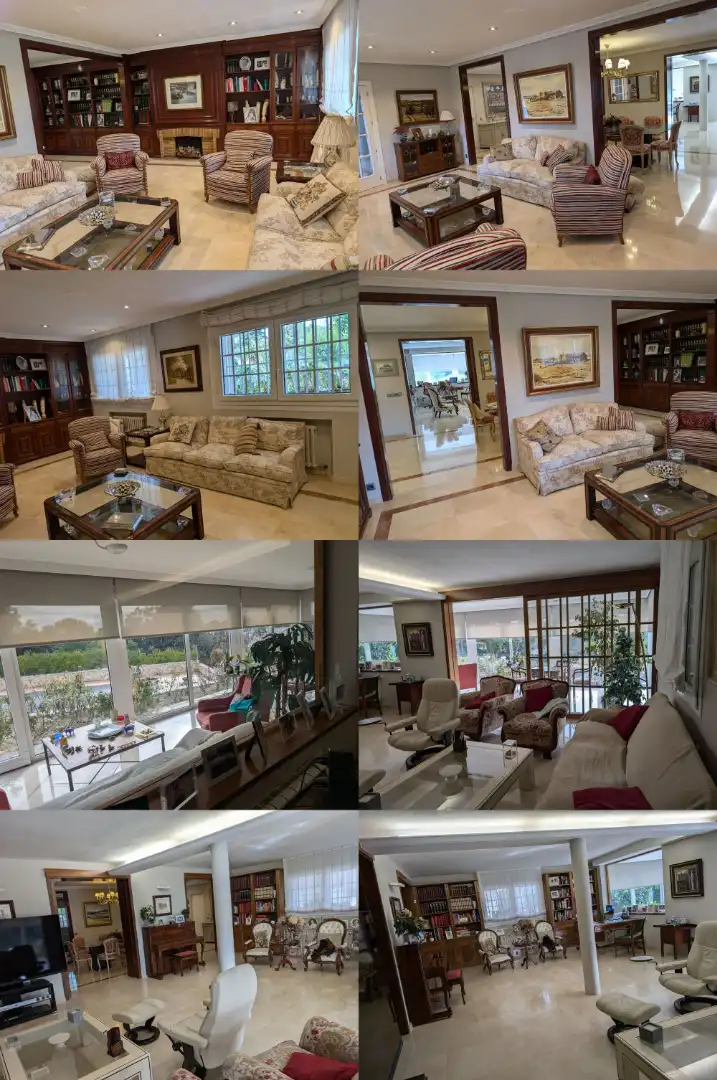 Sala d'estar de Casa o xalet en venda en Pozuelo de Alarcón amb Aire condicionat, Calefacció i Jardí privat