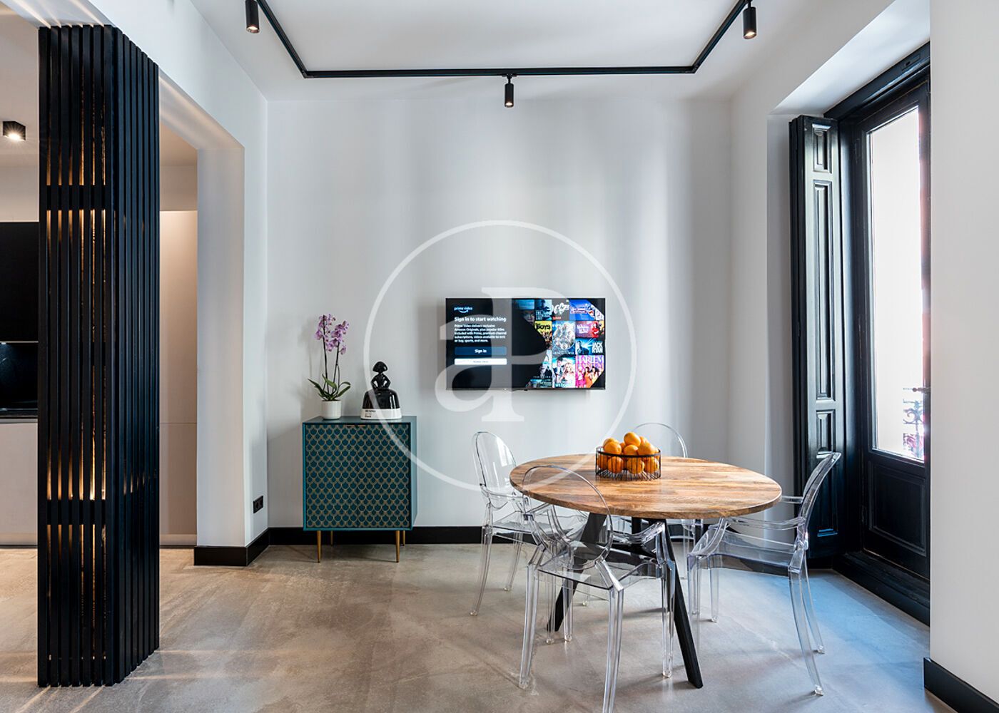 Dining room of Flat to rent in  Madrid Capital  with Air Conditioner, Heating and Furnished