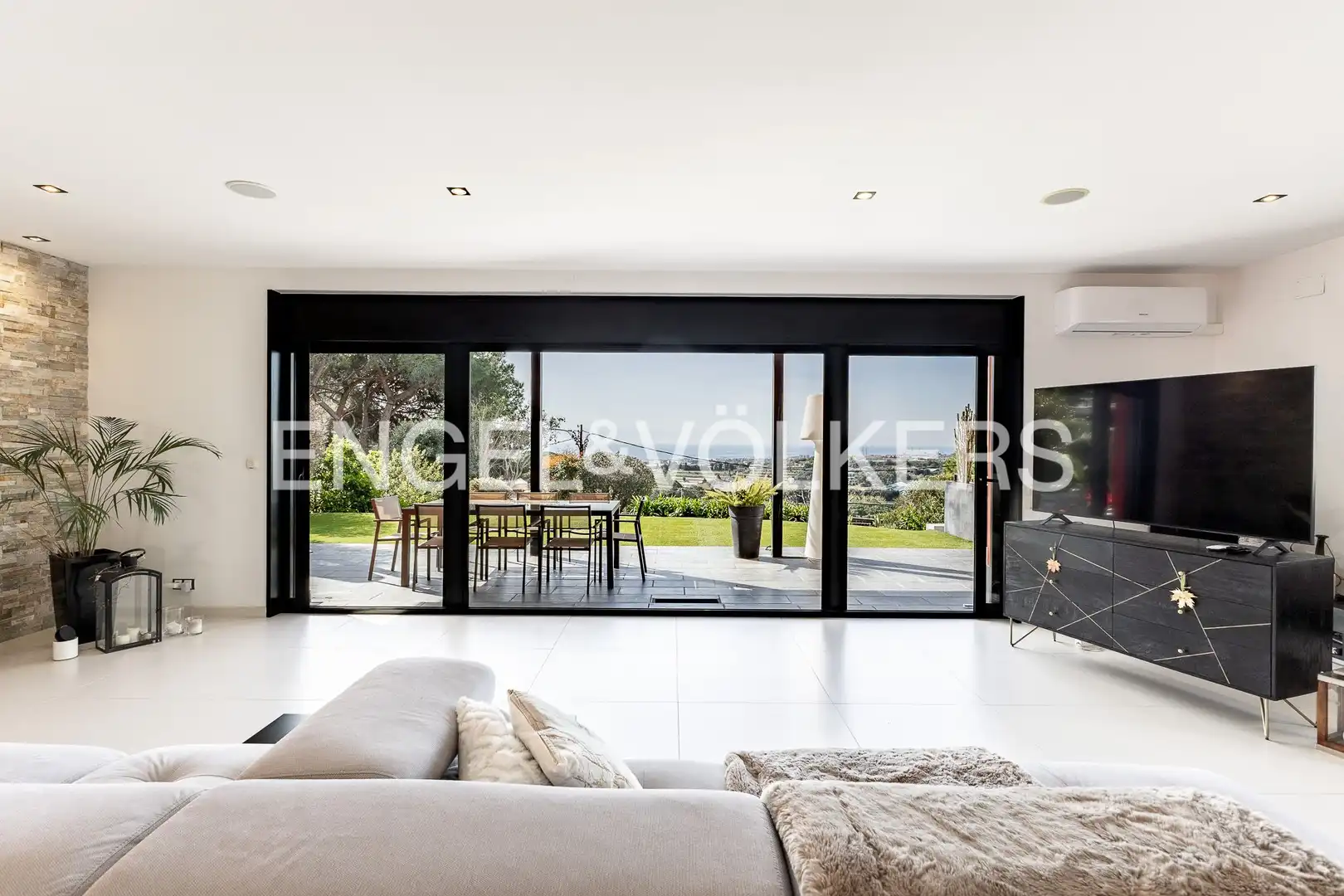 Living room of Houses for rent in Cabrils  with Air Conditioner, Heating and Private garden