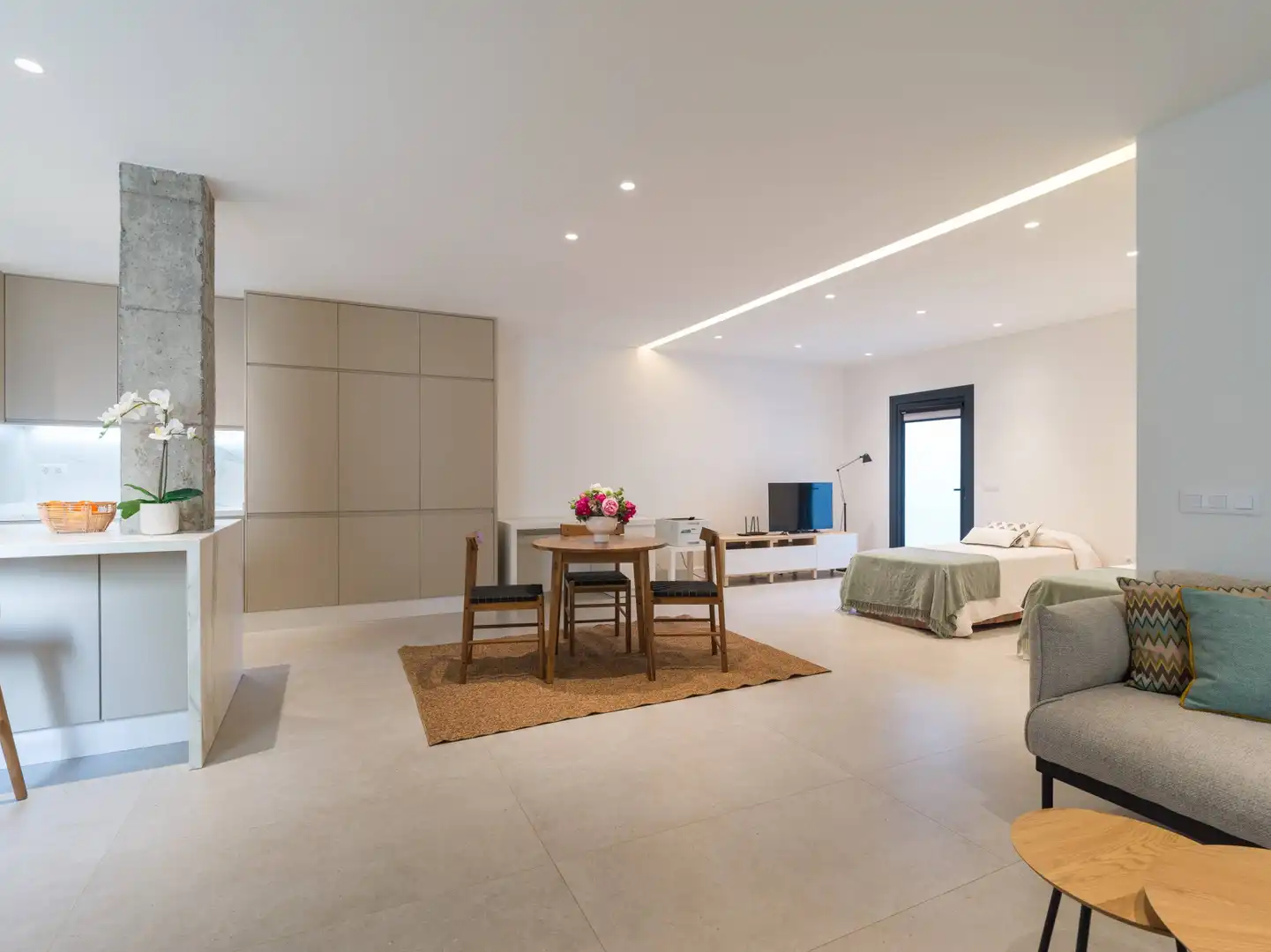 Sala de estar de Piso de alquiler en Las Palmas de Gran Canaria con Jardín privado y Terraza
