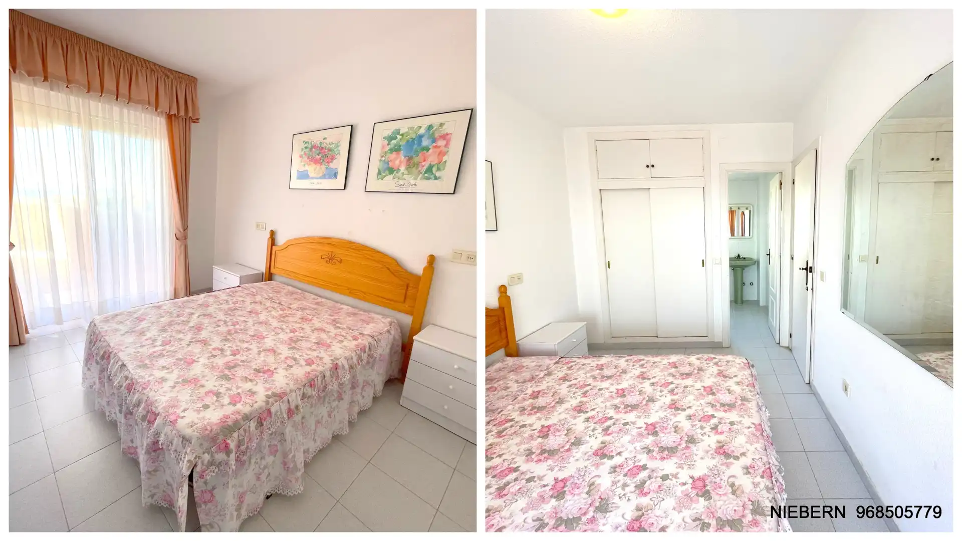 Schlafzimmer von Wohnung zum Verkauf in La Manga del Mar Menor mit Klimaanlage, Parkett und Terrasse