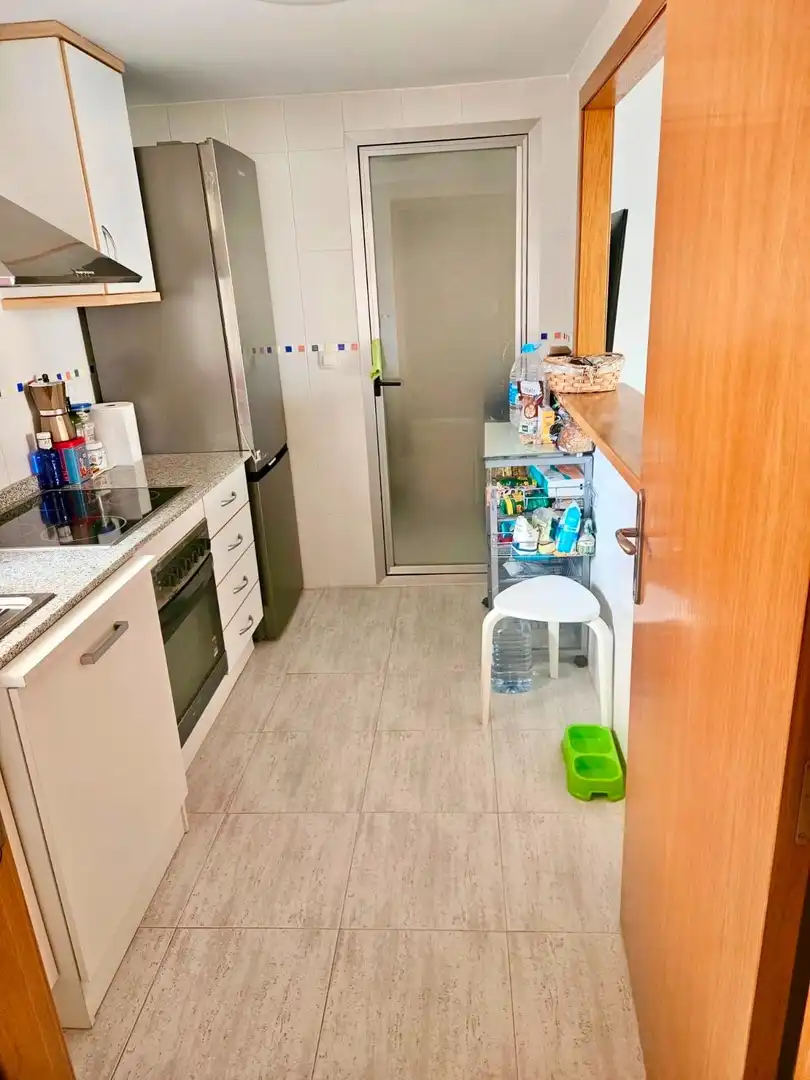 Kitchen of Flat for sale in Villajoyosa / La Vila Joiosa  with Air Conditioner, Private garden and Terrace