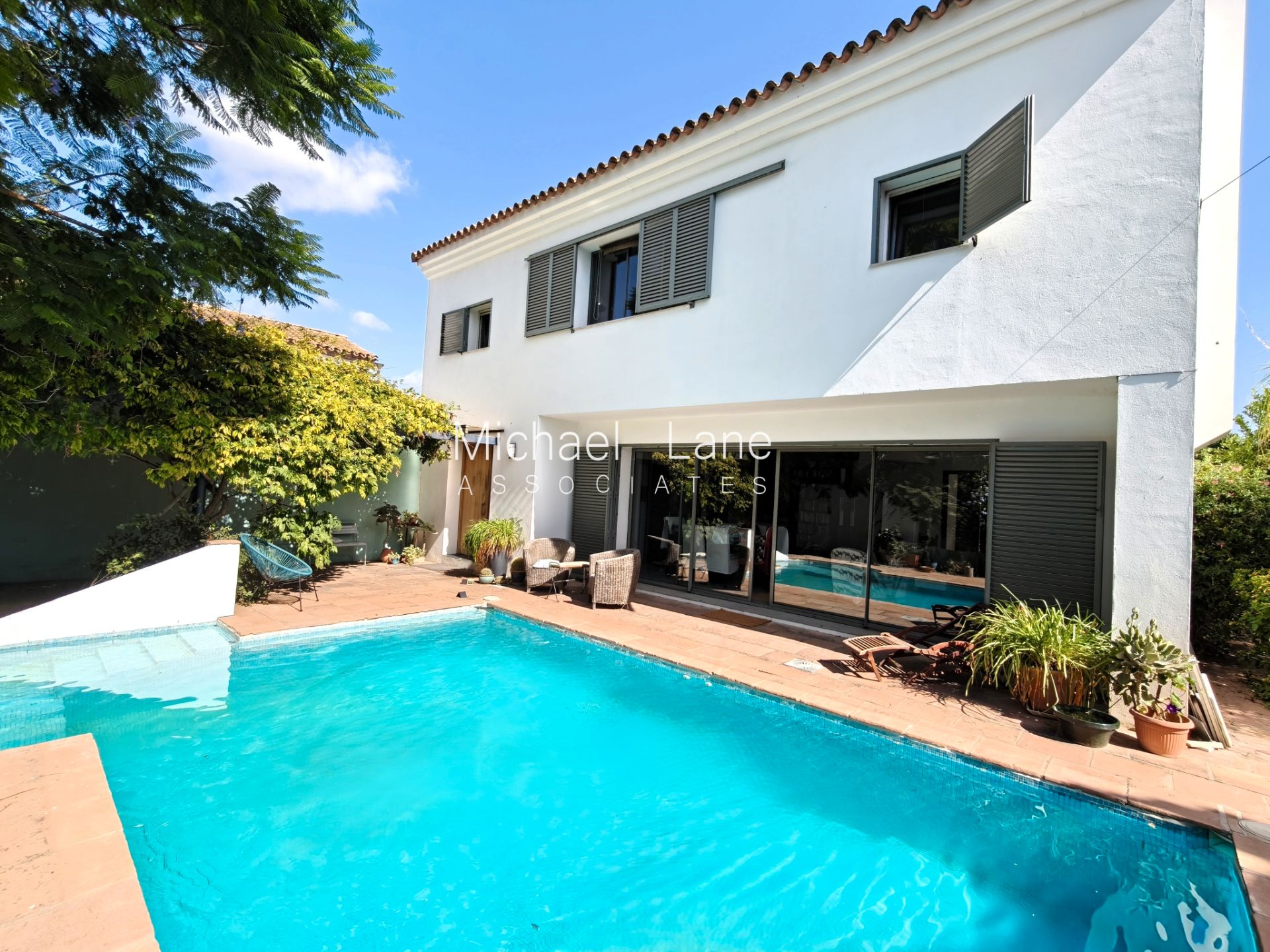 Exterior view of House or chalet for sale in Jimena de la Frontera  with Private garden, Terrace and Swimming Pool