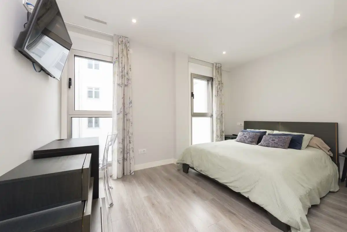 Bedroom of Flat for sale in A Coruña Capital   with Heating, Terrace and Storage room