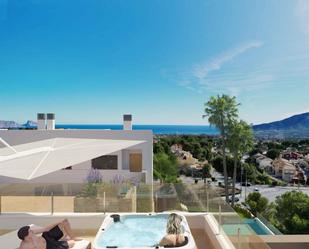 Vista exterior de Casa o xalet en venda en La Nucia amb Aire condicionat i Terrassa