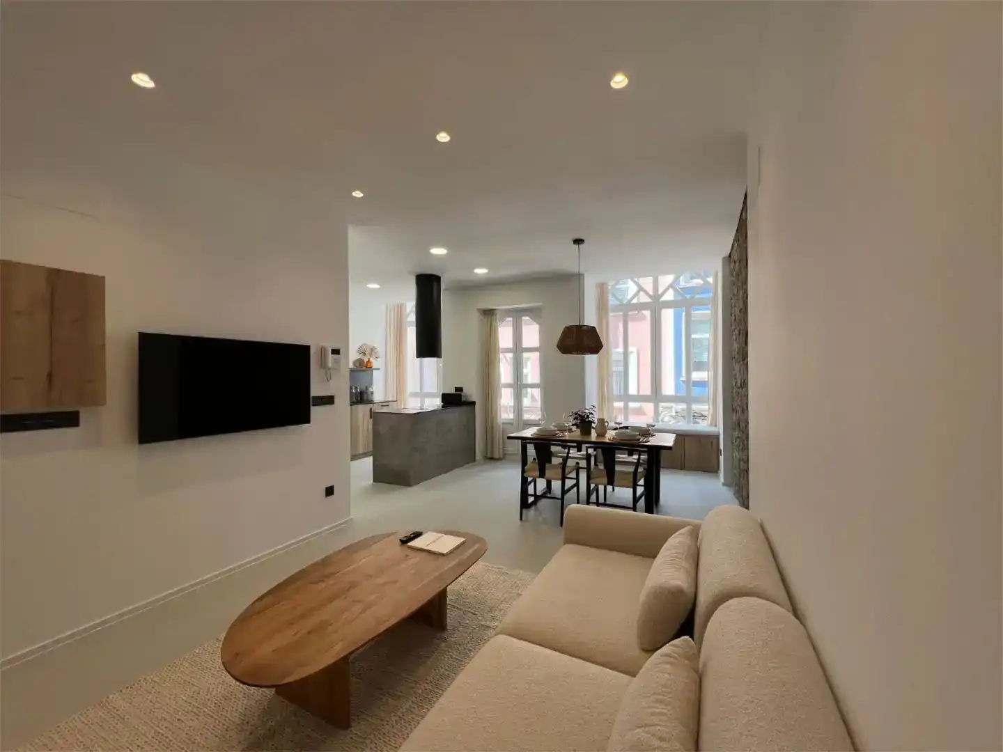 Wohnzimmer von Wohnung zur Miete in Ferrol mit Balkon