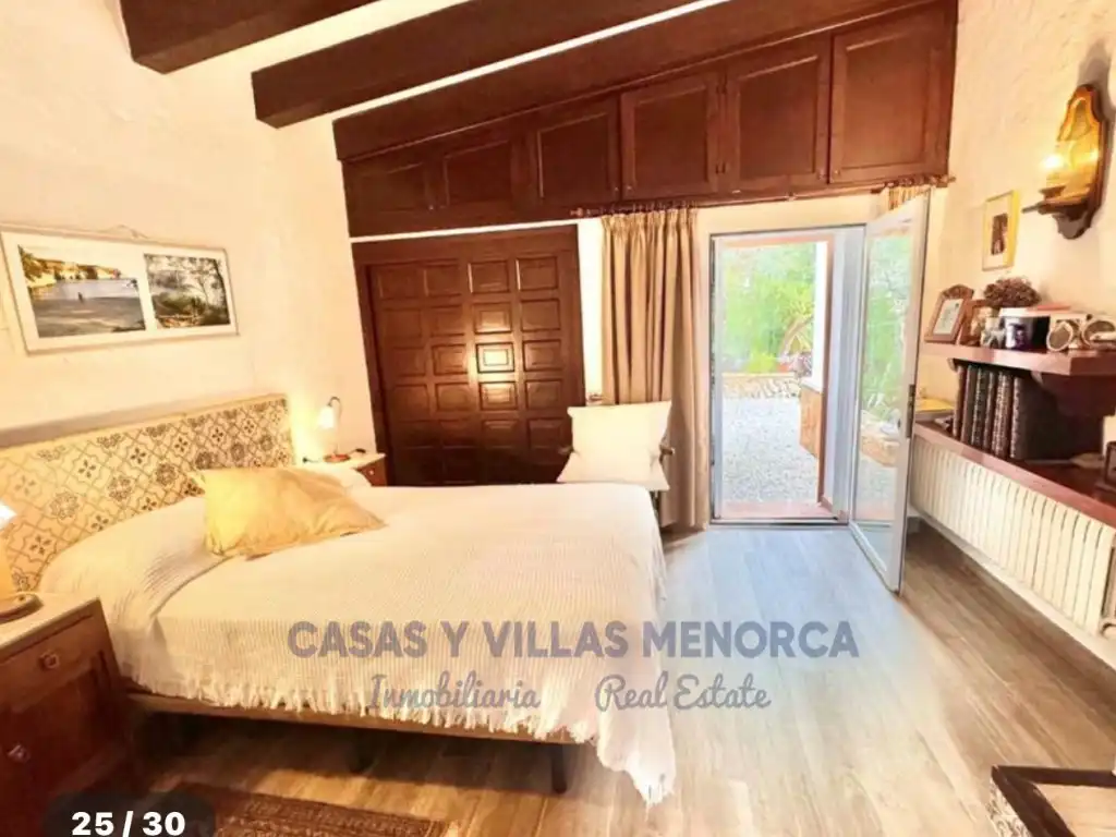 Dormitori de Finca rústica en venda en Sant Lluís amb Jardí privat, Terrassa i Piscina