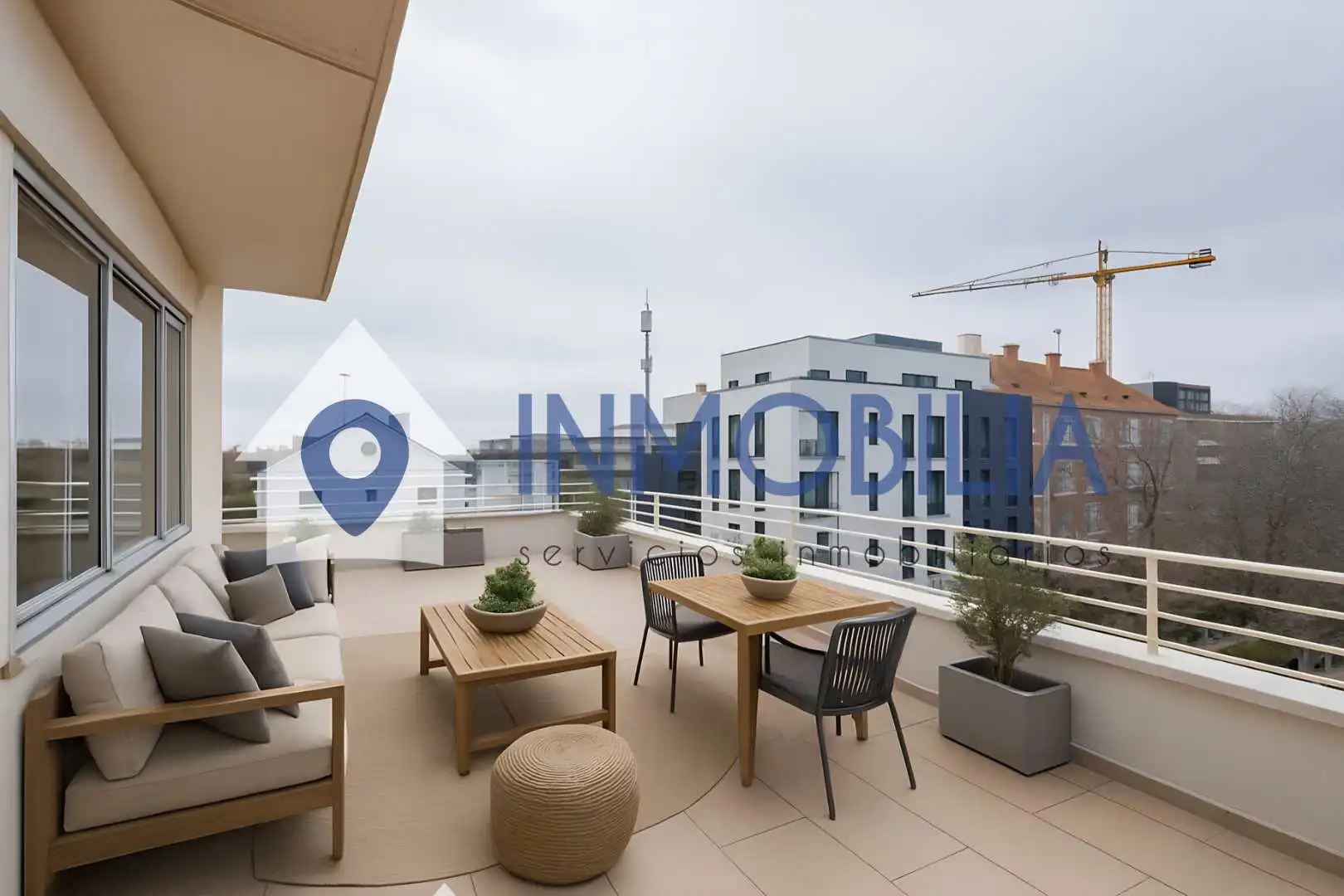 Terraza de Ático en venta en Madrid con Calefacción y Terraza