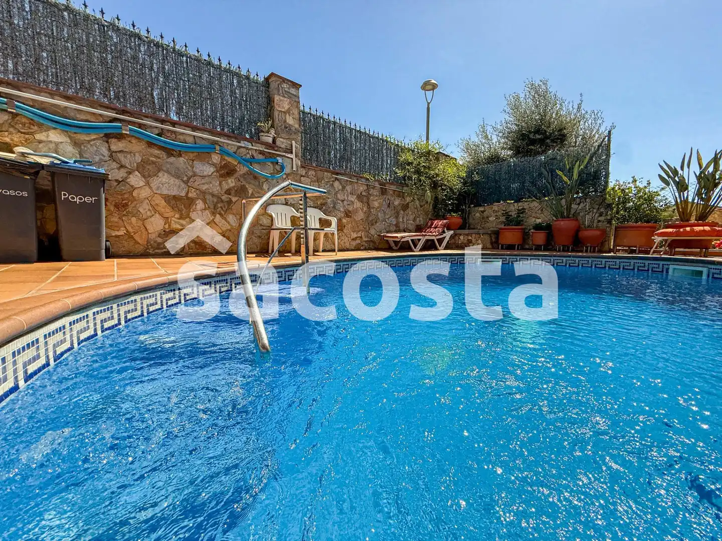 Piscina de Casa o xalet en venda en Blanes amb Aire condicionat, Jardí privat i Terrassa