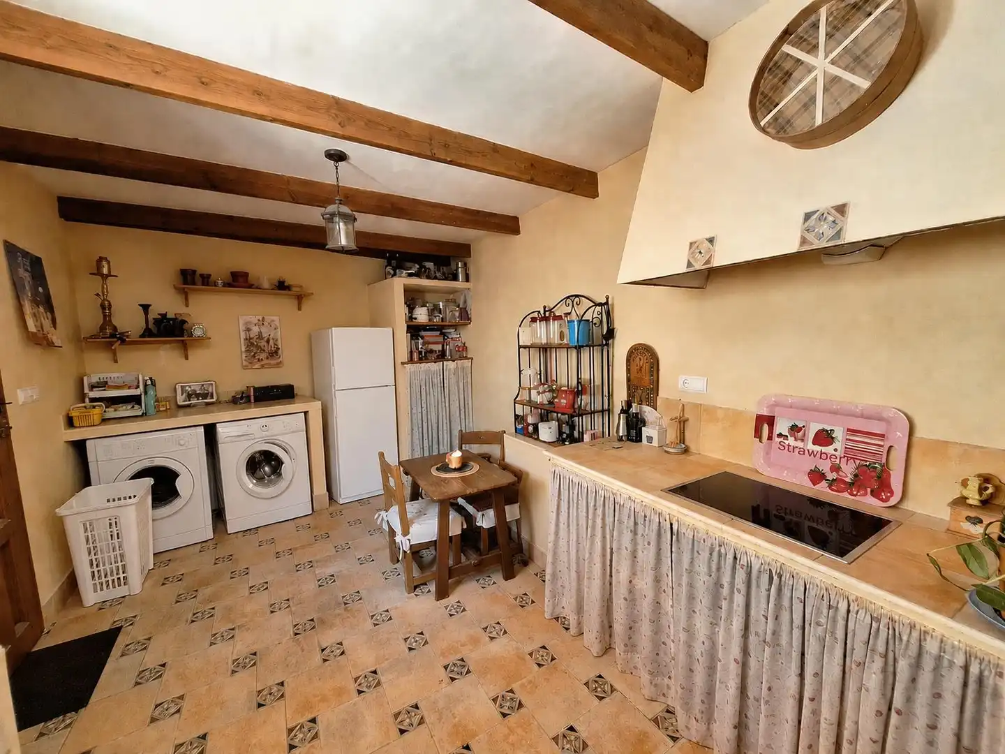 Cocina de Casa o chalet en venta en Algueña con Aire acondicionado, Calefacción y Terraza