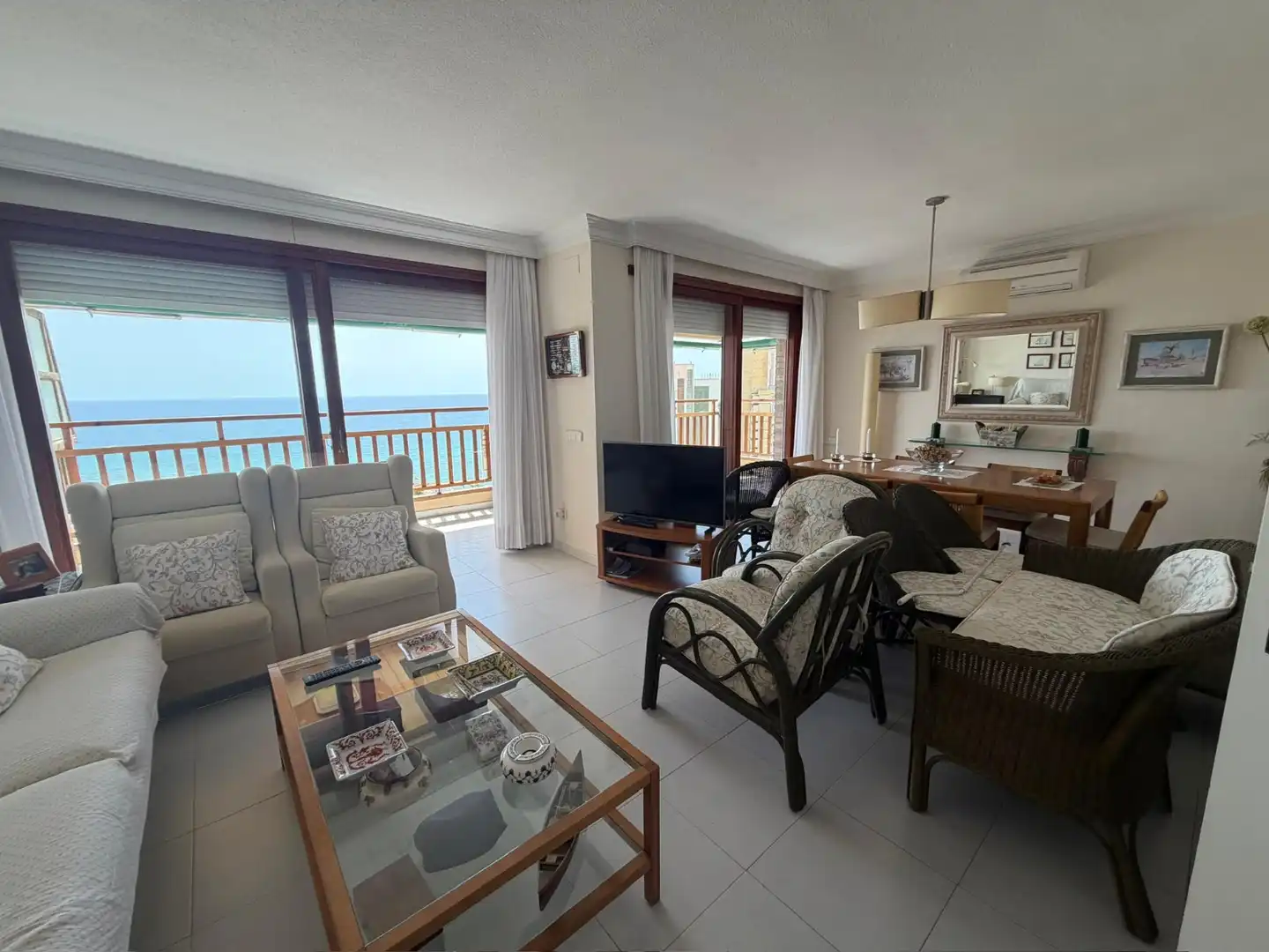 Sala de estar de Apartamento en venta en Orihuela con Aire acondicionado, Amueblado y Microondas