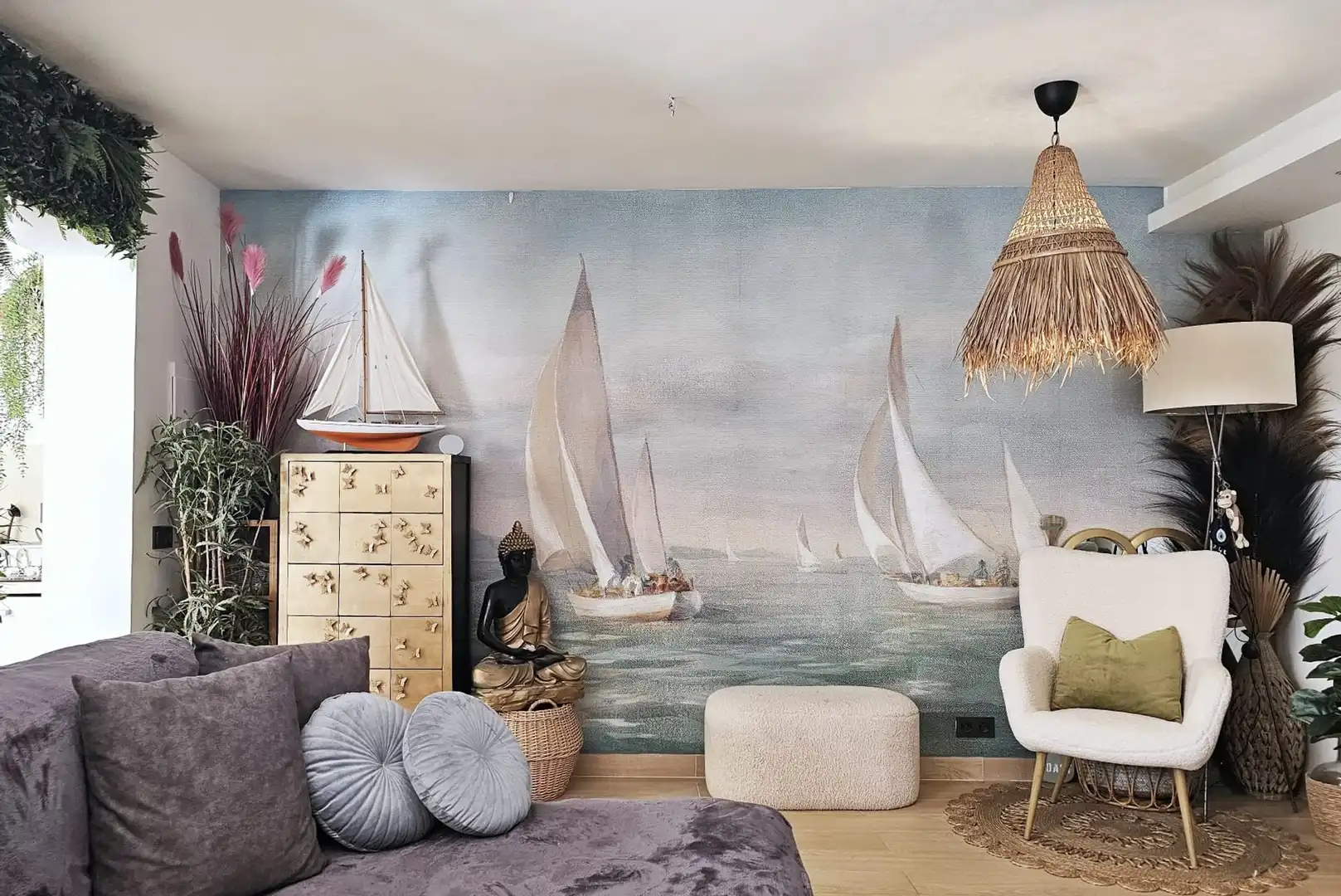 Sala d'estar de Casa adosada en venda en Estepona amb Terrassa