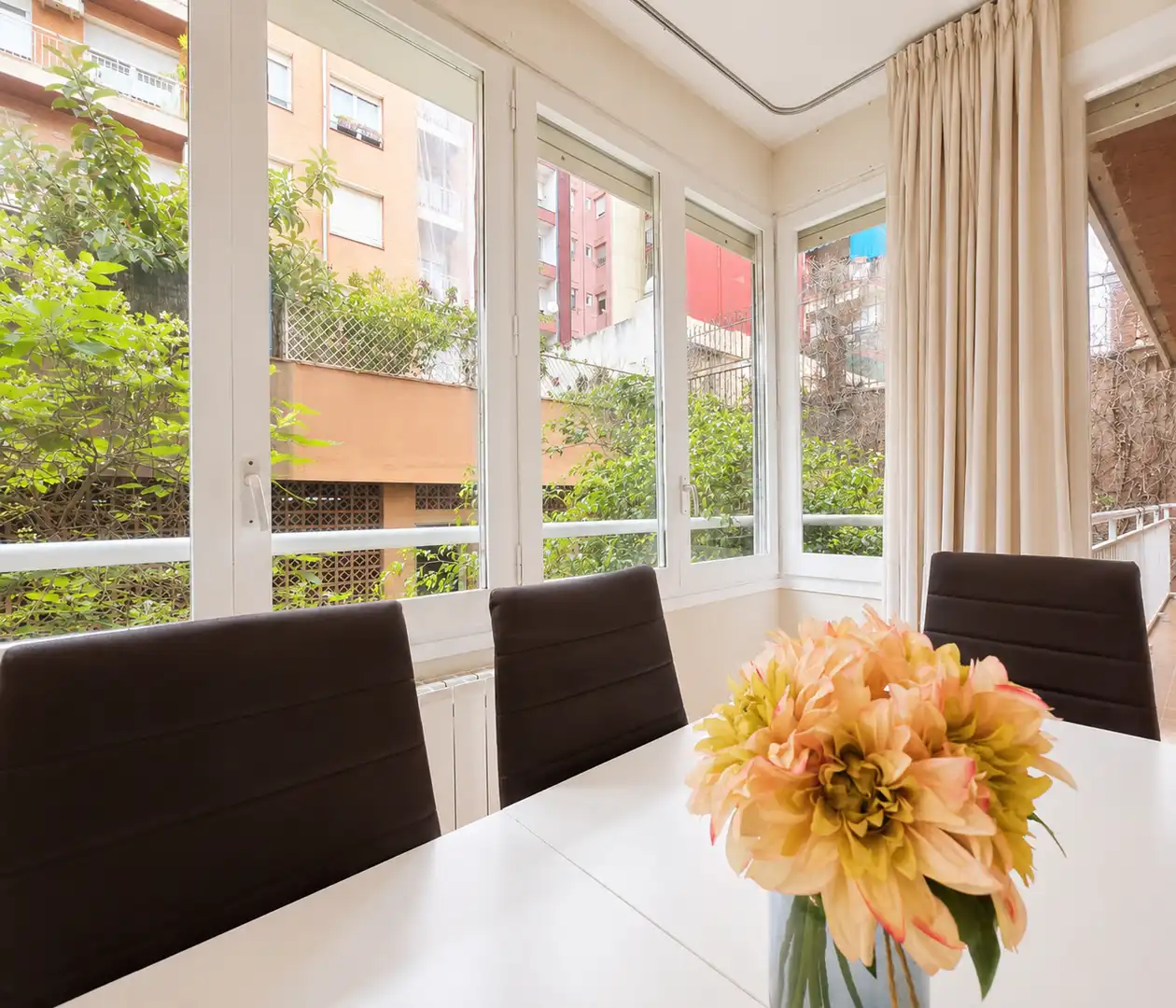 Dining room of Flat for sale in Barcelona  with Air Conditioner, Heating and Furnished