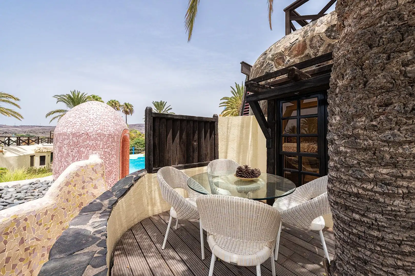 Terraza de Casa o chalet en venta en San Bartolomé de Tirajana con Jardín privado, Terraza y Piscina comunitaria