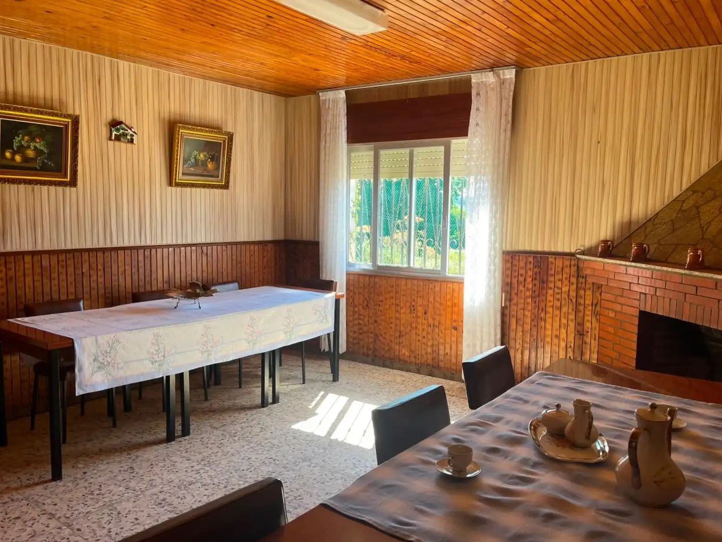 Dining room of Houses for sale in Vilasantar  with Private garden, Parquet flooring and Furnished