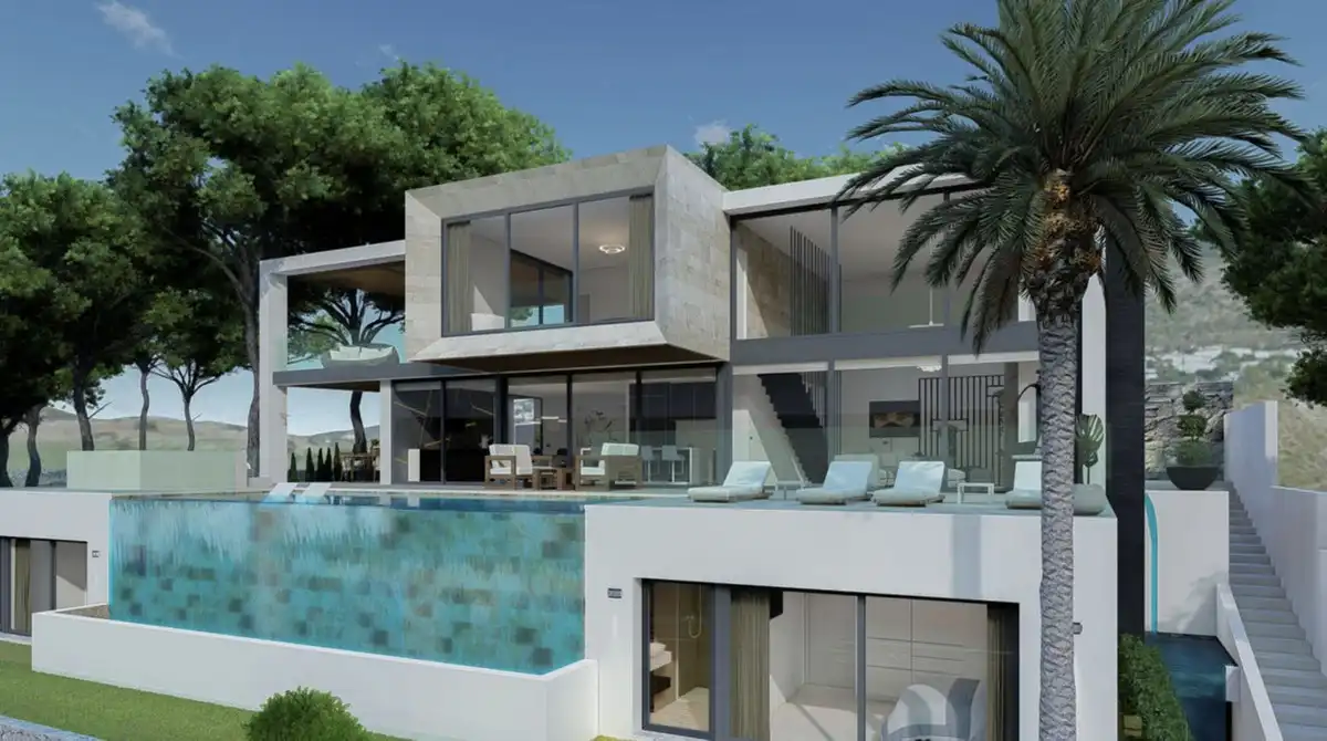 Exterior view of Houses for sale in Mijas  with Air Conditioner, Private garden and Terrace