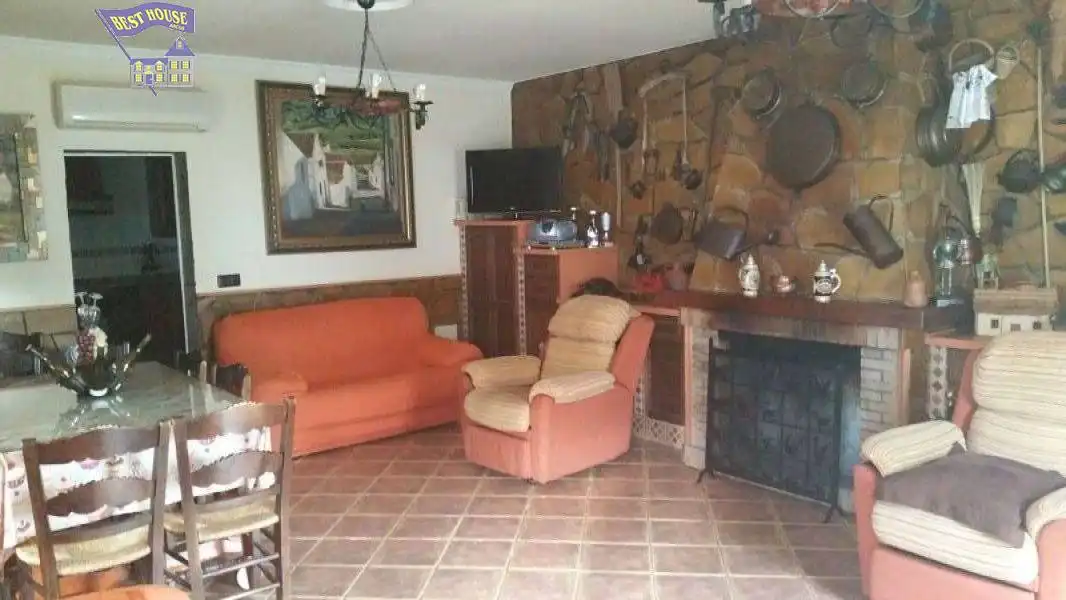 Sala d'estar de Casa o xalet en venda en Arcos de la Frontera amb Aire condicionat, Jardí privat i Traster