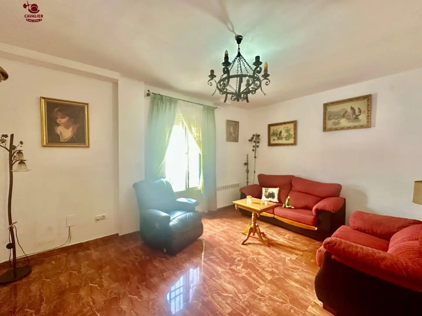 Sala de estar de Casa adosada en venta en Doña Mencía con Calefacción, Terraza y Trastero