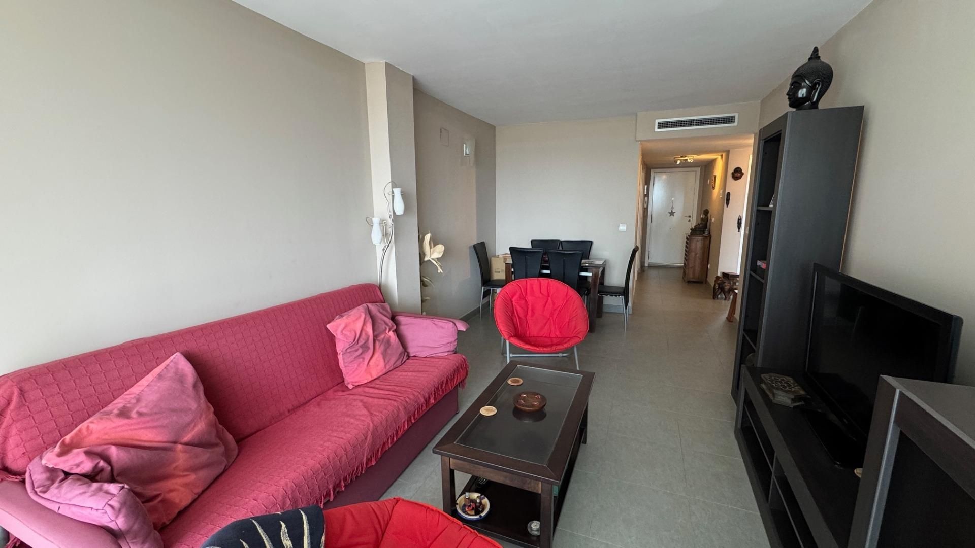 Sala d'estar de Apartament en venda en Villajoyosa / La Vila Joiosa amb Aire condicionat, Terrassa i Piscina comunitària