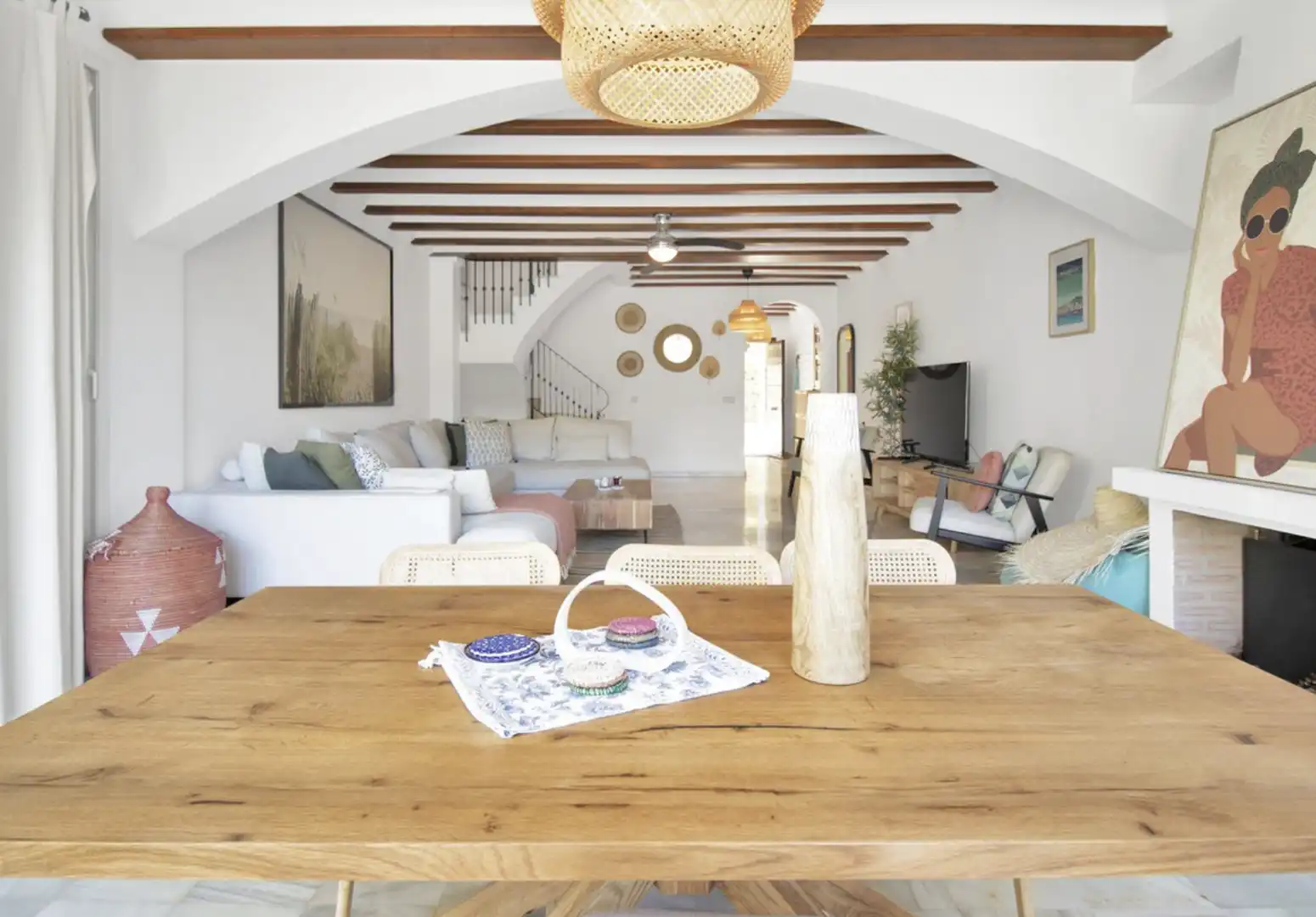 Comedor de Casa adosada en venta en Marbella con Aire acondicionado, Jardín privado y Terraza